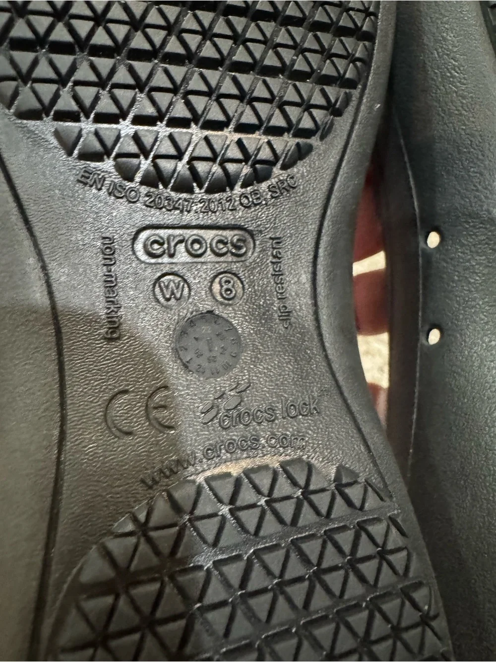 CROCS Black Ballet Flats Slip On NWOT